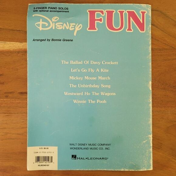 Disney piano sheet music vintage 1986 Lets go Fly A Kite Mary Poppins Winne Pooh - Picture 5 of 8